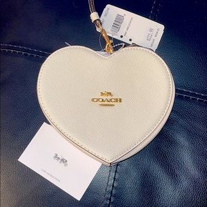 Coach Heart Shaped Wristlet